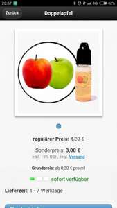 (online) liquid für e zigarette doppel Apfel