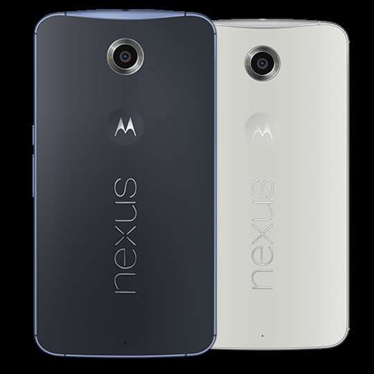 Nexus 6 blau & weiß 32GB 310€ (64GB 370€) direkt bei Motorola