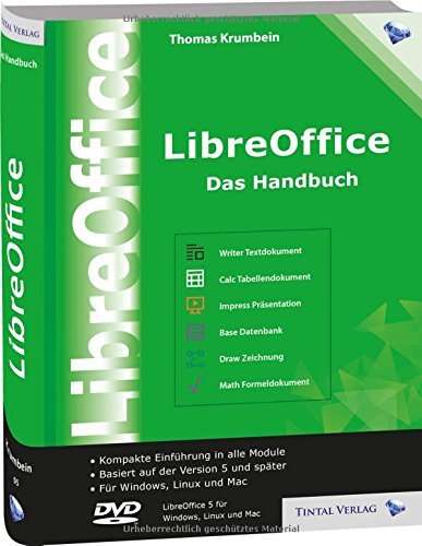 Buch "LibreOffice 5.0 - Das Handbuch" (Thomas Krumbein, OpenOffice). Gebunden, 768 Seiten. 33,69€ statt 39,50€: 17% billiger. [Amazon.it]