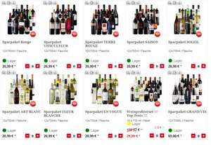 Weinpaket mit 24 Flaschen für €36,98 inkl. Versand @ lebensmittel.de