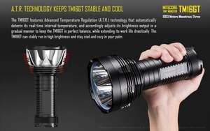 NiteCore TM16GT LED Taschenlampe + Akku + Lader Sparset