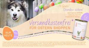 Gratis 400g Hunde Dosenmenü von ALSA-Hundewelt / Versandkostenfrei-Aktion am Sonntag, 20. März