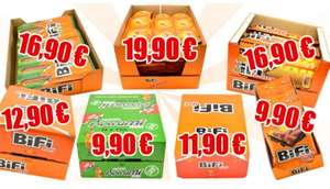 [Mapalu] Verschiedene Bifi Kartons, wie Carazza, Bifi Roll XXL, Hot, Peperoni etc. ab 8,91€ + VSK