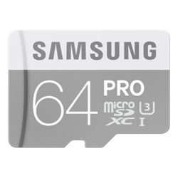 64GB Samsung microSDXC Pro für max. 27€