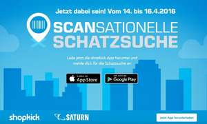 (Lokal Saturn Berlin + Potsdam) 10 Euro Gutschein mit kleinen Aufwand erhalten mit der Shopkick App