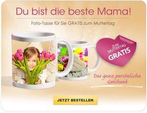 Tasse mit Bild zum Muttertag nur Versandkosten für 4,99 bei myprinting (nur Neukunden)