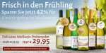6 Flaschen prämierte Weißweine für 29,95€ inkl. Versand