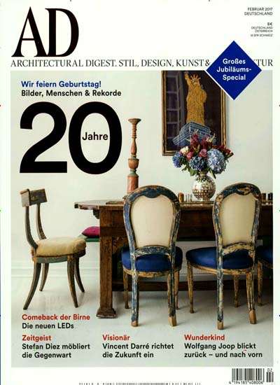 AD-Architectural Digest - 10 Ausgaben für 68€ mit 65,00€ Amazon-Gutschein