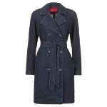 (The Hut) HUGO Damen Jeanstrenchcoat "Mintu" dunkelblau in den Größen S - L für € 130,25 inkl. Versand / Preisersparnis ca. 30 %