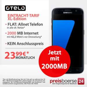 Samsung Galaxy S7 119€ mit otelo Eintracht-Tarif - XL-Edition 2GB für 23,99€ + Gratis Handyversicherung