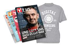 Jahresabo t3n - Das Magazin für digitales Business + t3n Tshirt + „Schnelleinstieg Raspberry Pi Zero“ (i.w.v. 19,95€) für zusammen 35€