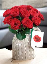 Ein Strauß rote Rosen (12 Stück) für 9,95€ inkl. VSK bei [Bloompost]