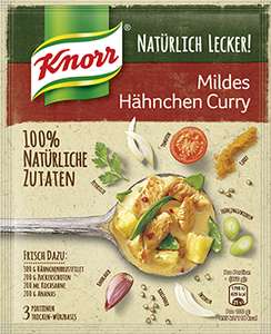 Knorr natürlich lecker - Mildes Hähnchen Curry gratis für NL Anmeldung