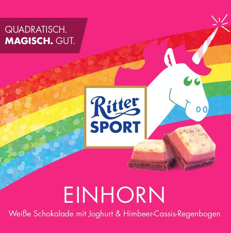 Ritter Sport Einhorn ab 14.11. um 15 Uhr wieder verfügbar - na okay, mit 25h Verspätung