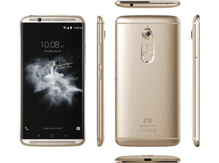 [Mediamarkt] ZTE Axon 7Gold 5,5" Display 64 GB 20 MP Kamera Android 6.0 Dual-SIM für 339,-€ Versandkostenfrei
