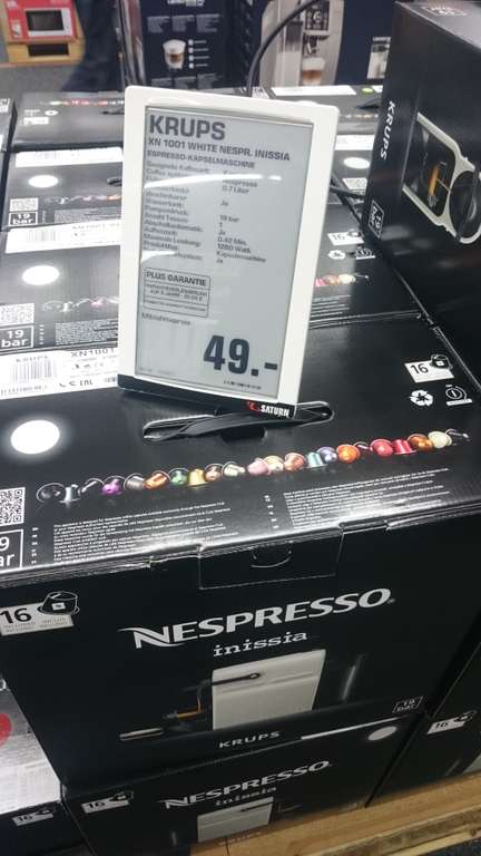 Krups XN1001 Nespresso Inissia & 116 Kapseln (Saturn Lünen)