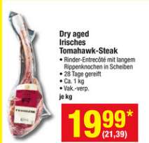 [METRO] Irisches Dry Aged Beef Tomahawk-Steak ab 12.01.