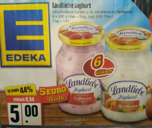 [EDEKA] Landliebe Joghurt verschiedene Sorten 6x500g 1,67€/kg
