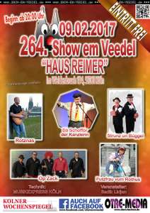 Köln - 264. Show em Veedel - 09.02.2017 - 20 Uhr - Eintritt frei