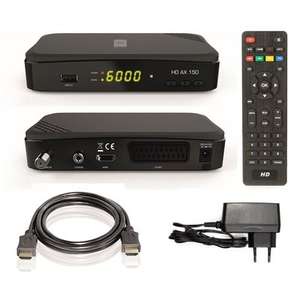 [Satchef] Opticum AX HD 150 HDTV-Satellitenreceiver (PVR ready, Full HD 1080p, HDMI, USB, Scart, 12 Volt, ideal auch für Camping) inkl. HDMI Kabel