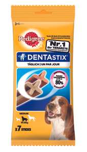 Pedigree Dentastix für mittlere Hunde 7 Stück 0,44€ plus 3,95€ VVS. Ab 29€ VVS = 0€