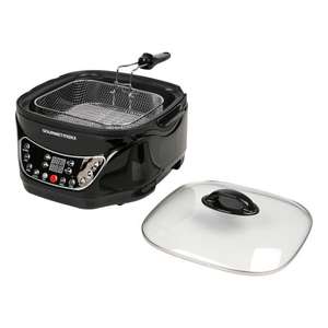 [1-2-3.tv] gourmetmaxx Multikocher Küchenmaschine Infrarot mit Grillrost / Frittierkorb 8-in-1 | 1500 W | Universalkocher|
