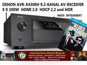 Abgelaufen - Denon AVR-X4300H AV Receiver in schwarz für 999€ @Heimkino Aktuell - Bestpreis inkl. Versand