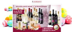 Giordano: 10 italienische Weine + 4 Spezialitäten + 12 teiliges Tellerset für nur 39,90 Euro inkl. Versand