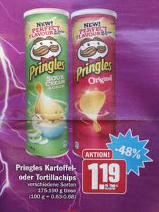 [HIT] Pringles verschiedene Sorten 175g-190g (nur Mi. & Do.)