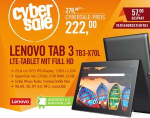Cyberport, Lenovo Tab3 Business TB3-X70L 32GB LTE, 222 Euro inkl. Versand