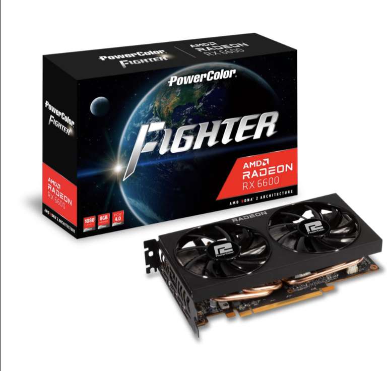 8GB PowerColor AMD Radeon RX 6600 Fighter Retail