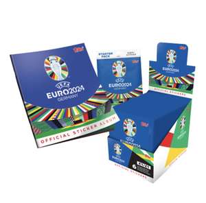 UEFA Euro 2024 Sammelsticker Bundle mit Full Box (100 Päckchen!) im BildPlusAbo als Bundle