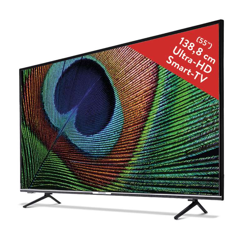 Aldi Nord: Medion Life X15587 (MD31555) 138,8 cm (55") Android TV (ab 02.02.23)