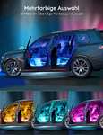 [ Amazon Prime ] Govee LED Innenbeleuchtung Auto, 4pcs 48 Strip, Upgrade Zwei-Linien-Design, wasserdicht steuerbar über App 12V