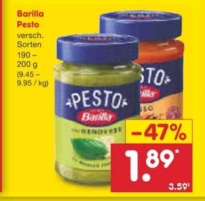 [NETTO] Barilla Pesto für 1,89€ (18.03.-23.03.)