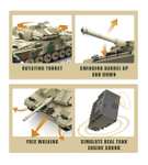Mould King Technik Leopard 2 Tank Panzer Ferngesteuert MOC Modell Bausatz 20020 [Klemmbausteine]