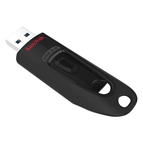 SanDisk Ultra 128 GB, USB 3.0 Stick Flash Drive, mit bis zu 130 MB/s Lesegeschwindigkeit, Schwarz (PRIME)