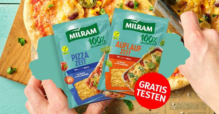 [GzG] MILRAM Pizza-Zeit und Auflauf-Zeit 100% pflanzlich ab 01.08.2023