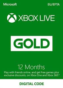 [eneba] Digitaler Code: 12 Monate Xbox Live Gold Mitgliedschaft