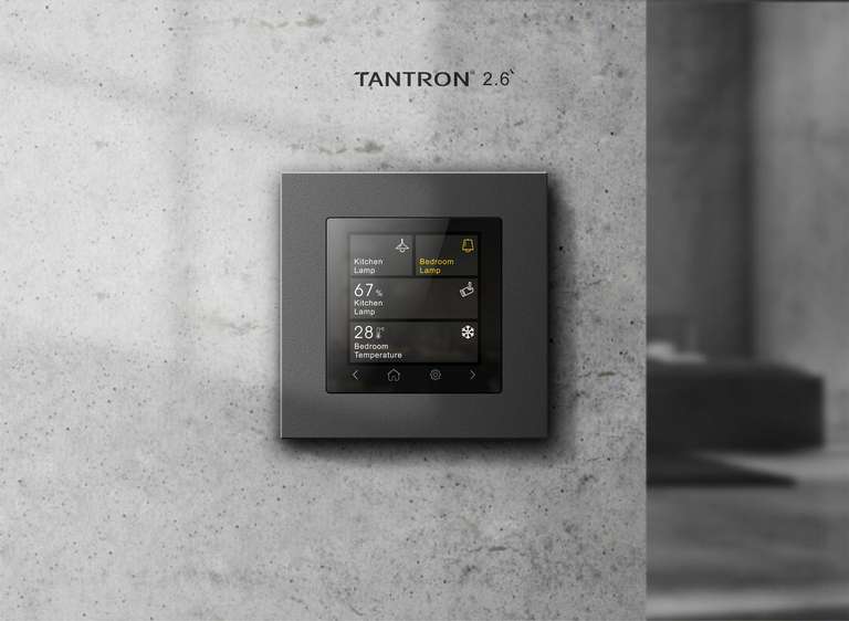 Tantron 2.6" Touch Display für 55mm Standard Rahmen KNX Schalter