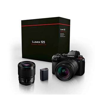 Panasonic Lumix S5 + S 20-60mm f/3.5-5.6 + S 50mm f/1.8 + Ersatzakku L-Mount Kleinbild Kamera