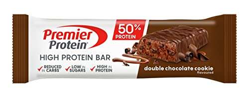 (PRIME) Premier Protein High Protein Bar Double Chocolate 16x40g - 9,90€! MHD 10/23 OHNE Palmöl