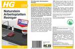 HG Naturstein-Arbeitsplatten-Reiniger, 1er pack (3x 500 ml), schnell, streifenfrei & schonend 1.5l (Prime)