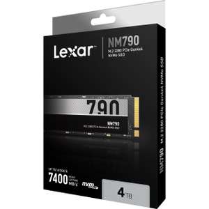 [Mindfactory] 4TB Lexar NM790 M.2 SSD (PCIe 4.0 x4, 3D-NAND TLC, R7400/W6500) | Versand kostenlos bei Mindstar