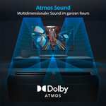 MEDION Soundbar 3.1 mit Dolby Atmos S61022 | kabellosen Subwoofer + Fernbedienung | BT 5.3, HDMI eARC, CEC, optischer + AUX | 3 x 20W + 60W