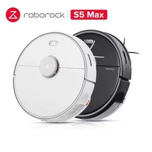 2021 Version Roborock S5 Max Staubsauger-Roboter mit Wischfunktion Schwarz/Weiß 