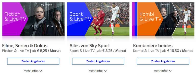 [AT | Sky X] Alles von Sky streamen (Fiction & Sport inkl. Live TV) 12 Monate für 198€ = 16,50 pro Monat - Auch einzeln möglich für 99€/Jahr