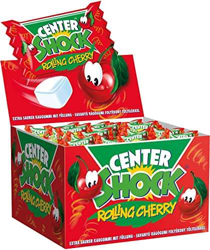 [PRIME/Sparabo] Center Shock Sammeldeal Hidden Apple, Rolling Cherry, Mystery, Splashing Cola, Box mit 100 Kaugummis, 400g
