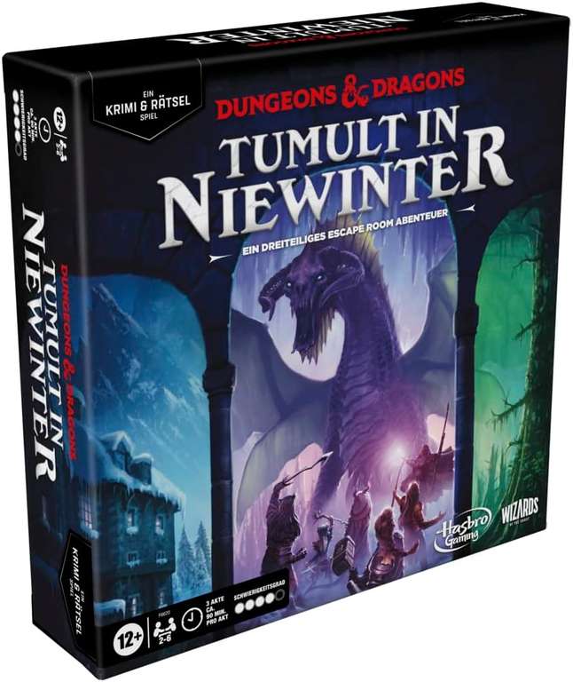 [Prime] Dungeons & Dragons: Tumult in Niewinter | Brettspiel für 2-6 Personen ab 12 Jahren | ca. 3x90 Min. | BGG: 7.4 / Komplexität: 1.56