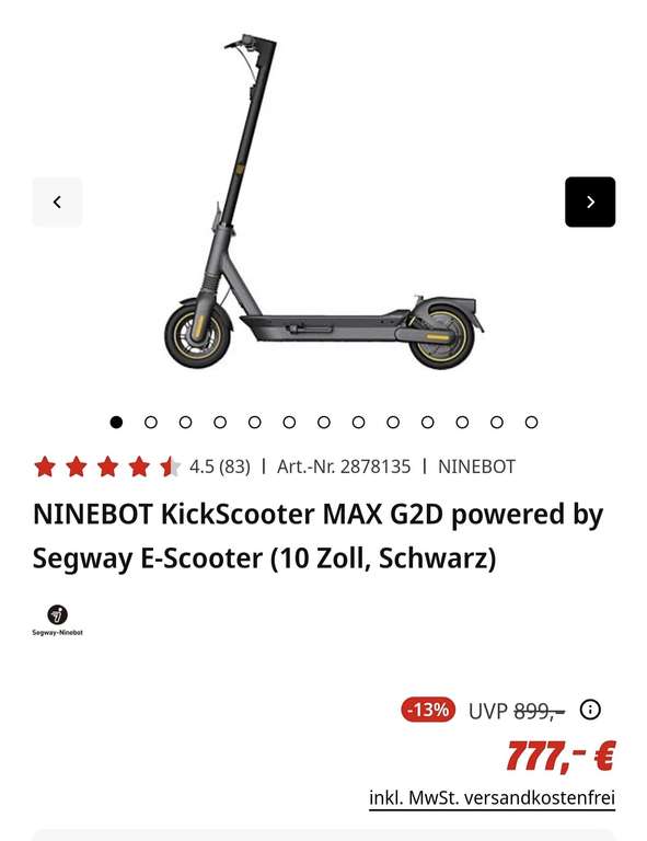 NINEBOT MAX G2D